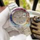 Replica Rolex Datejust SS Diamond Dial Rainbow Bezel Watch 40MM (2)_th.jpg